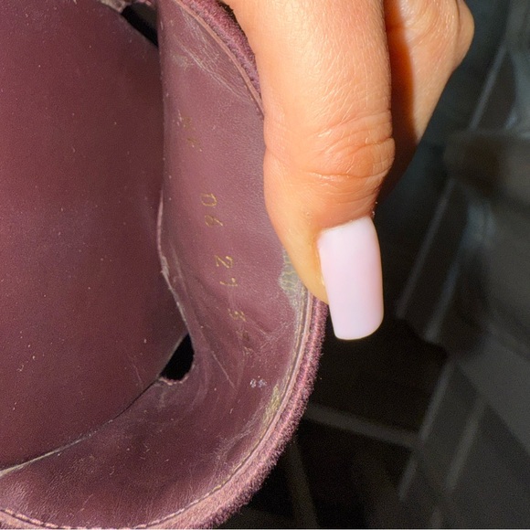 CHRISTIAN DIOR - Burgundy Cotton Embroidered Dway Slides Sandals - Picture 4 of 5